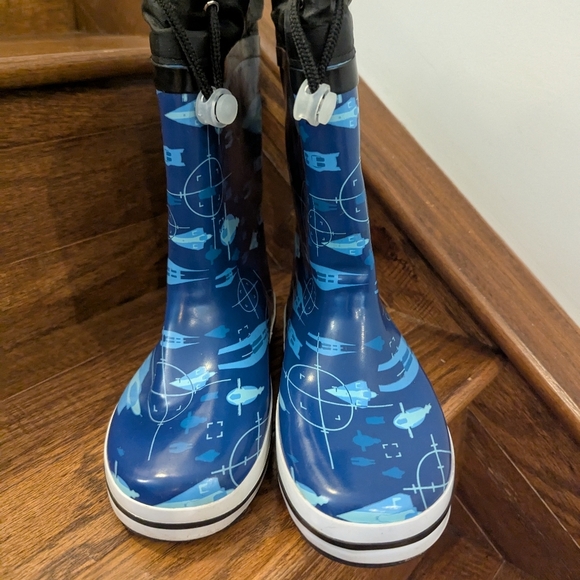 Star Wars Blue and Yellow Rain & Snow Boots Eu Sz33 US 2-2.5 - Picture 5 of 14